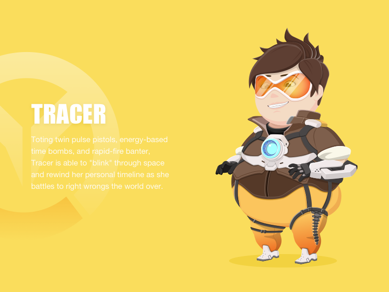 Tracer (Overwatch) Fanart by PixSmite on Dribbble