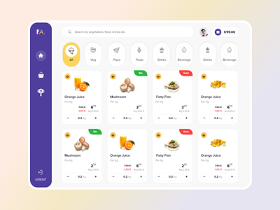 Food Wallet Webapp