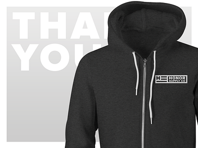 Thank You apparel flag honor supply co hoodie zipup