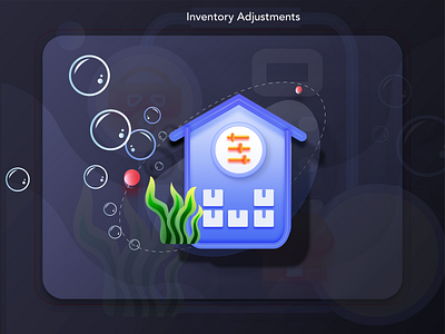 Scuba Online Store - Inventory Adjustments Icon 2d design flat icon illustration illustrations interface inventory icon inventory illustration inventory management icon modern stock management ui vector watersports product icons