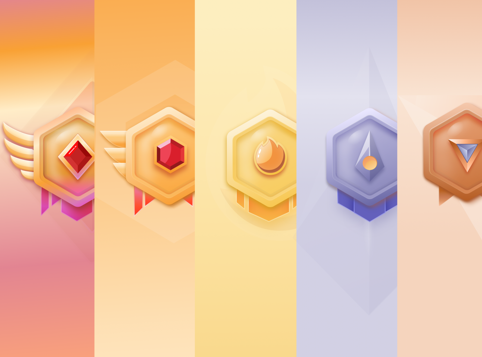 Gamer Badges for Level +1 by Himanshu Sharma on Dribbble