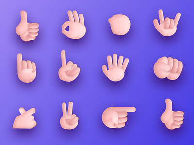 3D Hand Gestures for a project.