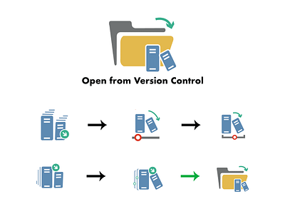 Here's Open From Version Control Exploration for Final Icon