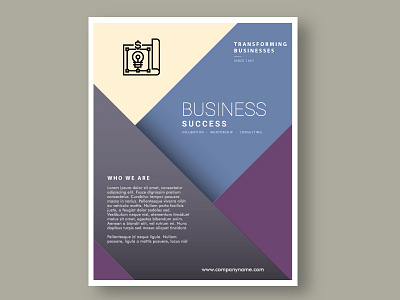 Brochure/Poster Cover for a Business Consulting Firm branding brochure business consulting design flyers icons identity illustration posters shapes vector visual identity