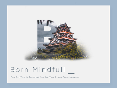 Born Mindfull Design Concepts - Work in progress art concept creative design graphic graphic design interface letter poster typography