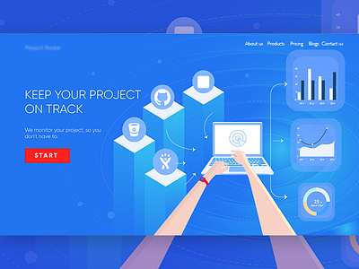 Landing Page Design for Data Aggregator and Visualisation