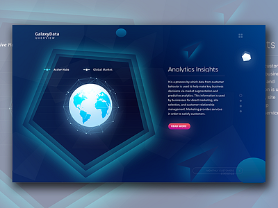 Galaxydashboard analytics creative data visualisation globe gradient graphic design illustration modern technology vector