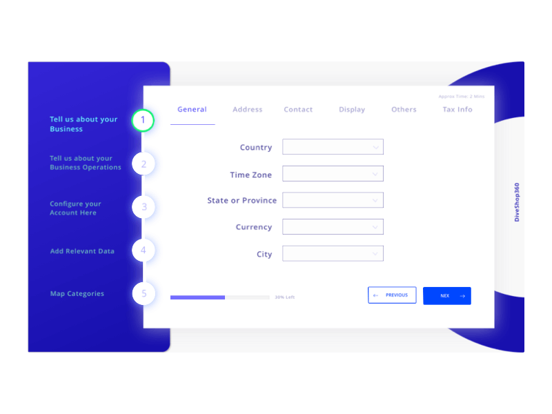 Applying Hick's Law #Onboarding UX for a POS Solution Provider app forms layout modern navigation onboarding ui onboarding ux saas ui ui ux design uidesign ux uxd wizard