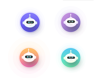 Chatbots with Emotions app dailyui design icon iconography iconography graphic illustration modern ui vector