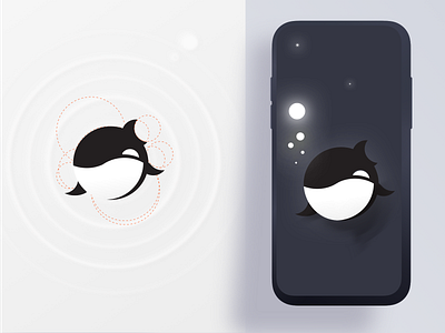 Seasons of Orca app branding dailyui design icon icons illustration illustrations modern orca splash screen ui vector whale icon