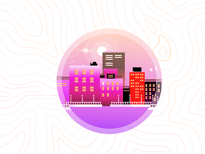 #2 DDI-Michelin Badge: Cityscape Badge badges city city icon city illustration cityscape color design housing icon icons illustration illustrations sky town badges ui ux vector web