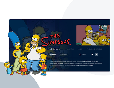 The Simpsons | Streaming App design netflix south africa streaming the simpsons tv show ui