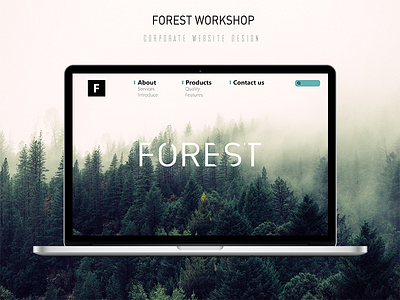 Forest Workshop Website Design design web