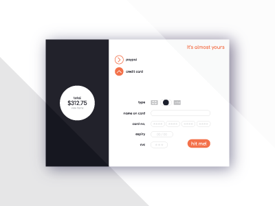 Just started the Daily UI | #002 | Feedback encouraged 002 dailyui ui