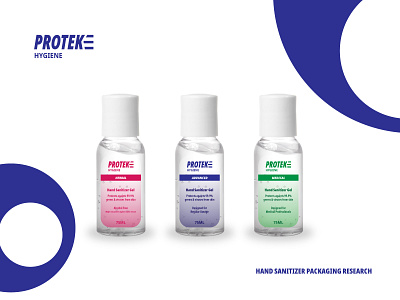 "Protek" Hand Sanitizer Mockup branding concept design illustration imagine logo packaging packaging design vector
