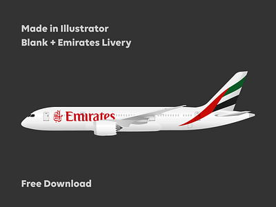 Boeing 787-8 Emirates Livery