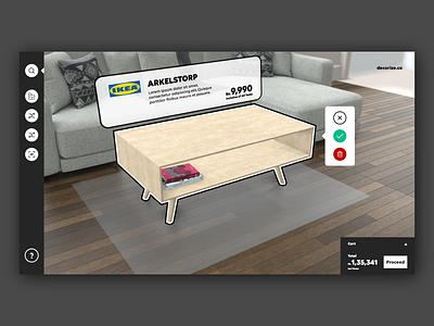 3D Virtual Furniture Shop appdesign branding design furniture furniture design furniture store ikea illustration mockup store design ui ux webgl