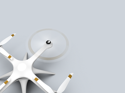 Spinning Fan on a quadcopter | 3D Render 3d