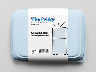 The Fridge | Packaging Label appdesign branding concept design illustration imagine logo ui ux