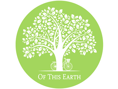 Of This Earth Logo bike earth foliage green leaves tree vintage