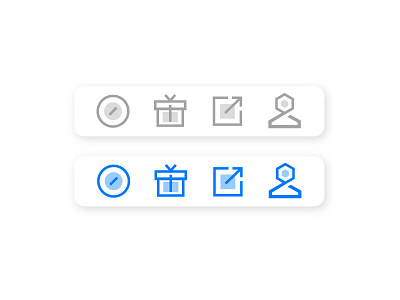 TAB ICON icon linear tab ui