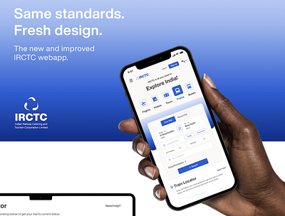 IRCTC webapp re-design design productdesign ui ux