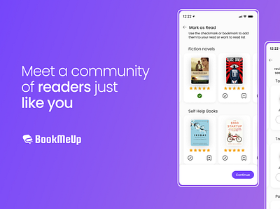 A Social Platform for Book Lovers branding design product design ui ux