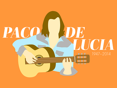 Paco De Lucia flamenco illustration music tribute
