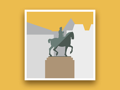 Formsaachen Aachen Equestrian Statue Illustration aachen architect architecture architecture design award winning branding germany ifdesignaward illustration vector