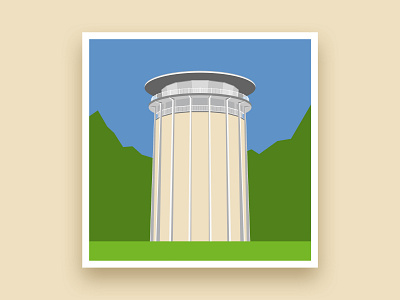 Formsaachen Aachen Drehturm Belvedere Illustration