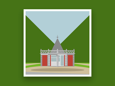 Formsaachen Aachen Pavillon Monheimsallee Illustration