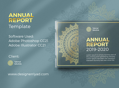 ELEGANT AND SLEEK ANNUAL REPORT TEMPLATE DESIGN FOR SAUDI ARABIA adobe illustrator arabia arabic branding business graphic design hire illustration king magazine marketing print proposal royal saudi