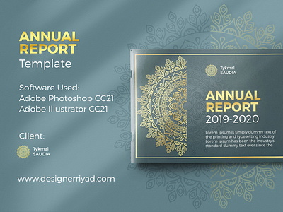 ELEGANT AND SLEEK ANNUAL REPORT TEMPLATE DESIGN FOR SAUDI ARABIA