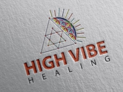 High Vibe Healing adobe illustrator branding business logo graphic design logo design