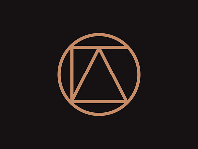 Alto a abstract alto circle copper identity l logo mark monogram o t typography