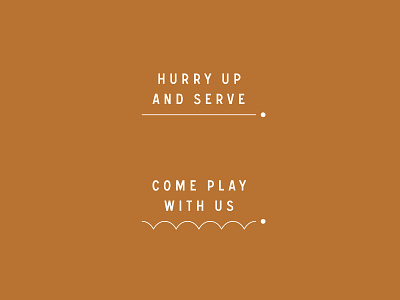 Serve / Typography bounce bouncing paddle ping pong pingpong playful serve type typography