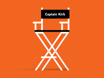 James T. captain captain kirk chair director illustration james kirk kirk star trek