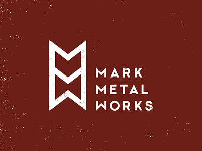 MMW / pt. III industrial logo m metal texture type typography w