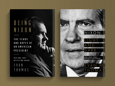 Nixon, pt.II biography book cover nixon president publishing stripes