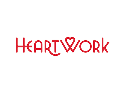 Heartwork campaign heart heartwork lettering logo logotype type typography work