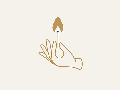 Need a light? fingers fire flame hand illustration lit match matches