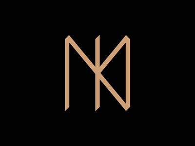 MINK brass copper i identity k logo m minimalism mink monogram n sharp