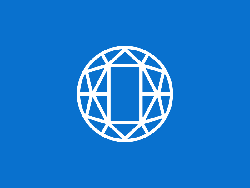 "O" type typography concept identity logo corporate blockchain connections connection o linear
