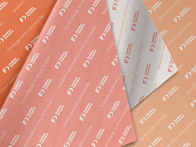 Fashion Forward / Tissue color palette fashion femme forward identity logo orange paper peach pink tissue paper