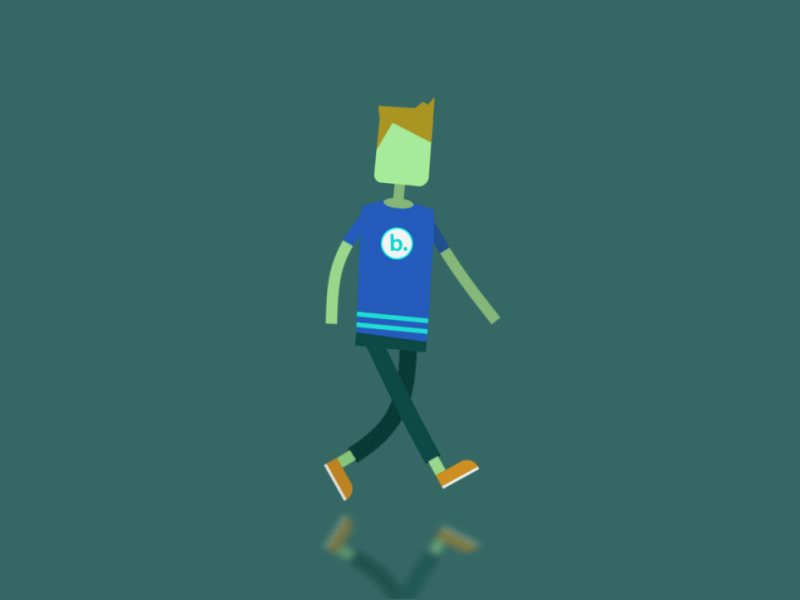Walking towards Glory!!! aftereffects animation character walkcycle