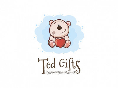 Ted Gifts - handmade toys. bear gifts illustration logo ted toy wacom