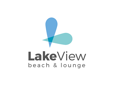 Lake View beach e lounge beach lake logo lounge