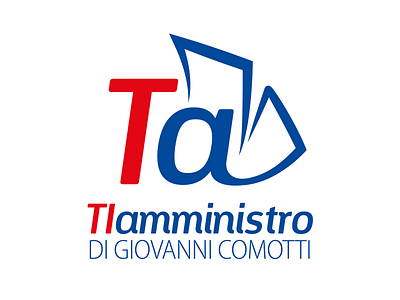 Logo Ti Amministro accounting administration blue logo logodesign logos red