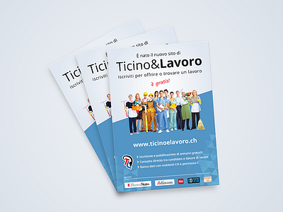 Ticino e Lavoro Flyer business flyer flyerdesign flyers job work
