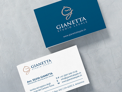 Gianetta business cards blue business business card card cards g letter horse law lawfirm lawyer lawyer logo legal office logo logo design